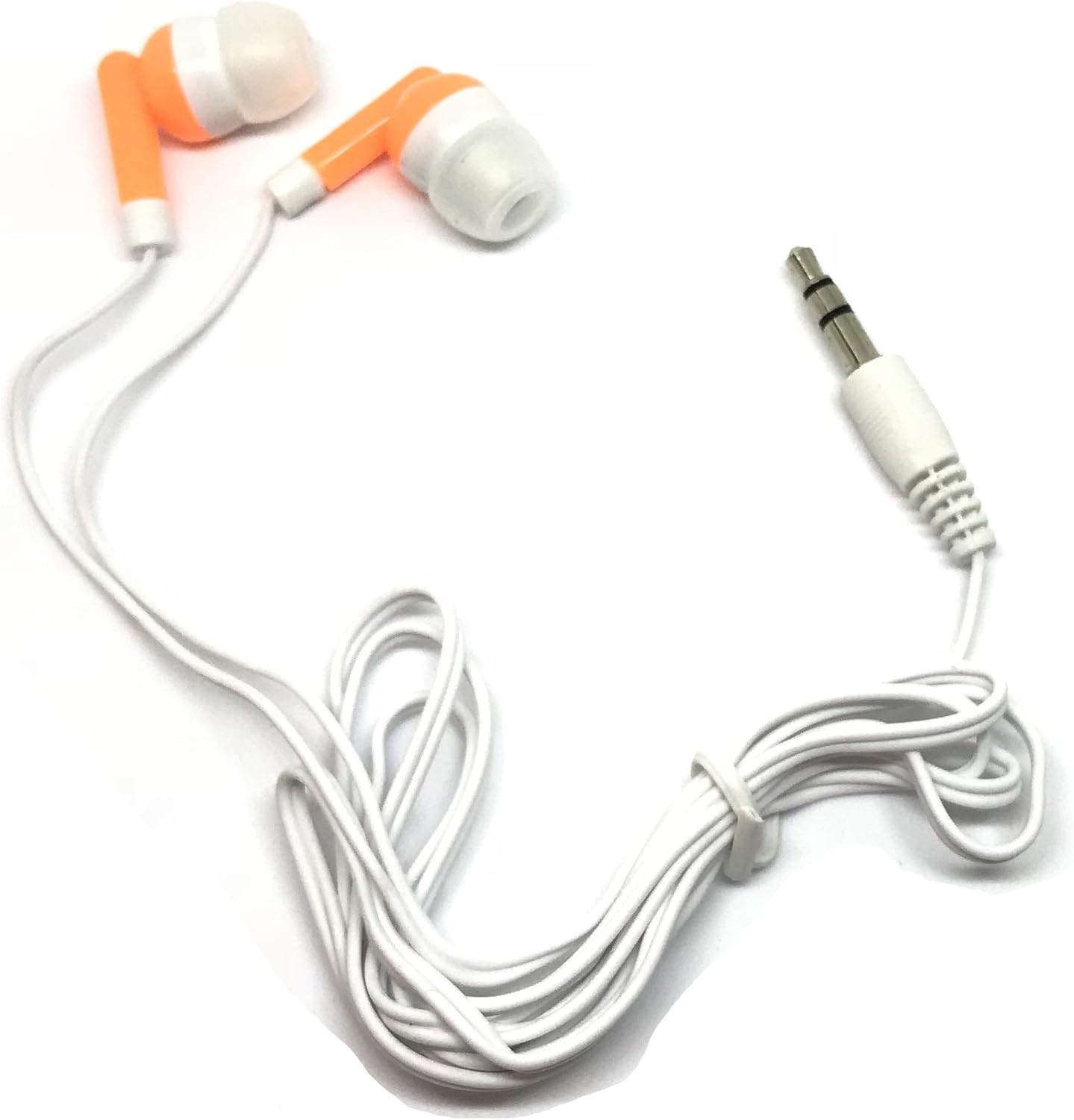 50 Pack MP3 TFD Supplies Wholesale Bulk Earbuds Headphones for iPhone, Android, Player - Mixed Colors