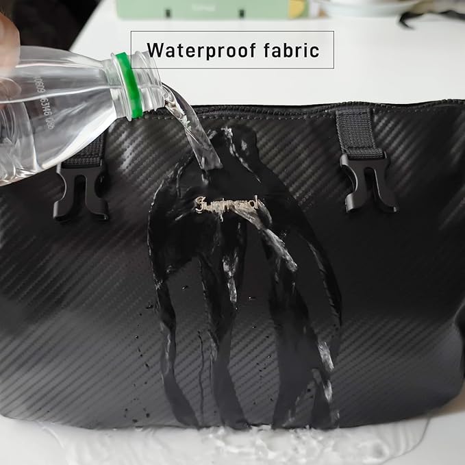 Small Sports Bag Waterproof Ultra-Light Gym Duffle for Men & Women Compact Mini Crossbody Bags, Perfect for Running, Travel & Fitness (black-woven pattern)
