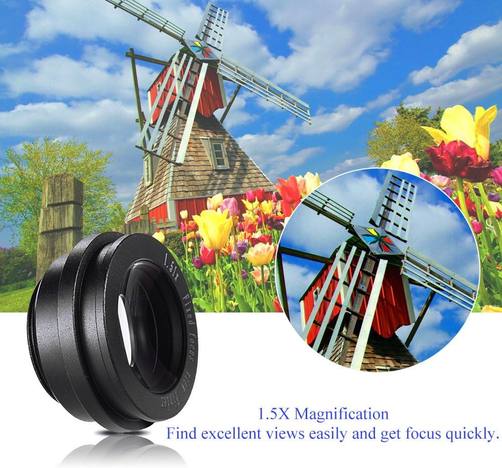 1.51X 2 Viewfinder Eyepiece Magnifier Eyepiece Eyecup Short Sighted Viewfinder Helper for DSLR Cameras, Anti Fog