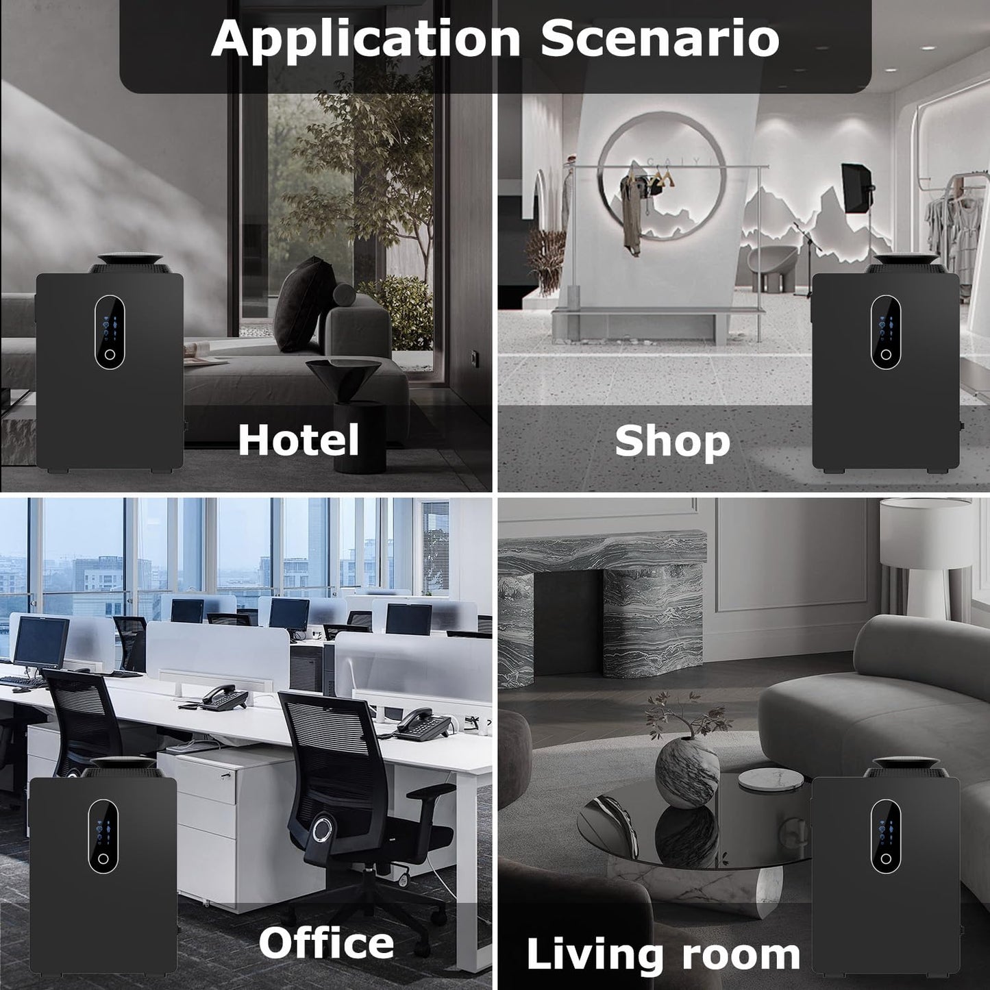 2026 Upgraded HVAC Scent Diffuser Machine Cover 6000 Sq.Ft With Wi-Fi Control for Large Room, 1000ml Scent Air Machine For Home, Waterless Cold Air Aromatherapy Essential Oil Diffuser for Hotel,Office