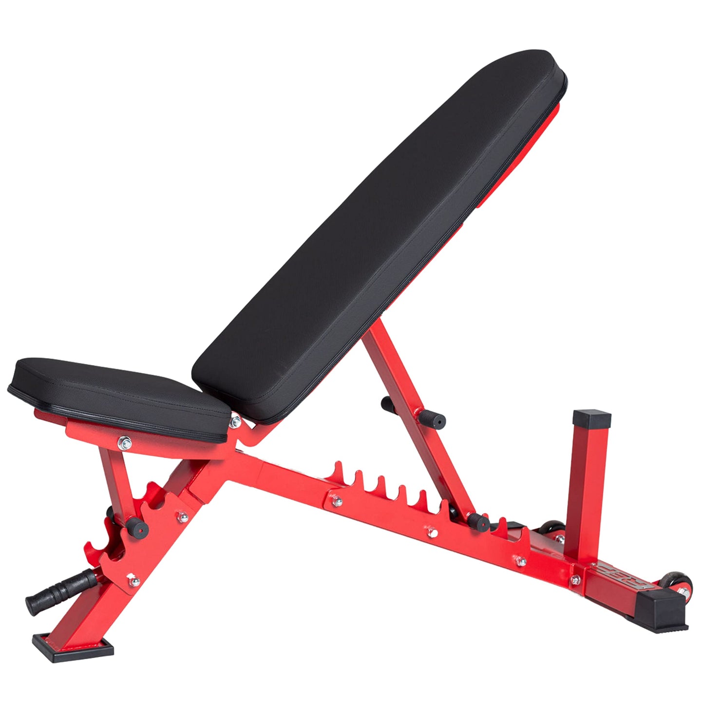 REP AB-3100 Adjustable Bench | Red Weight Bench for Home Gym | Foldable FID Design | Flat Incline Decline Strength Training Equipment | Compact Workout Chair