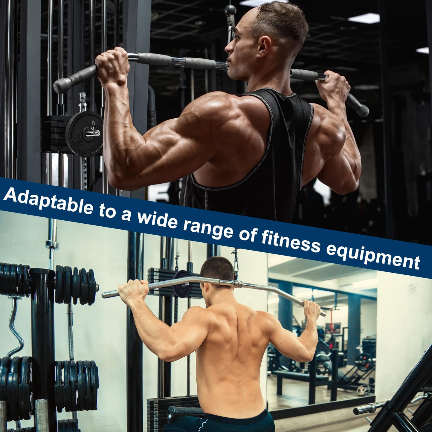 Bpbdzz Weight Stack Pin Extender - 5/16" (8mm) Fit for Gym Cable Machine & Home Gym, 6 Strong Magnets & Durable Steel Construction, Supports Up to 133LBS, Compatible with 2" Olympic Weight Plates