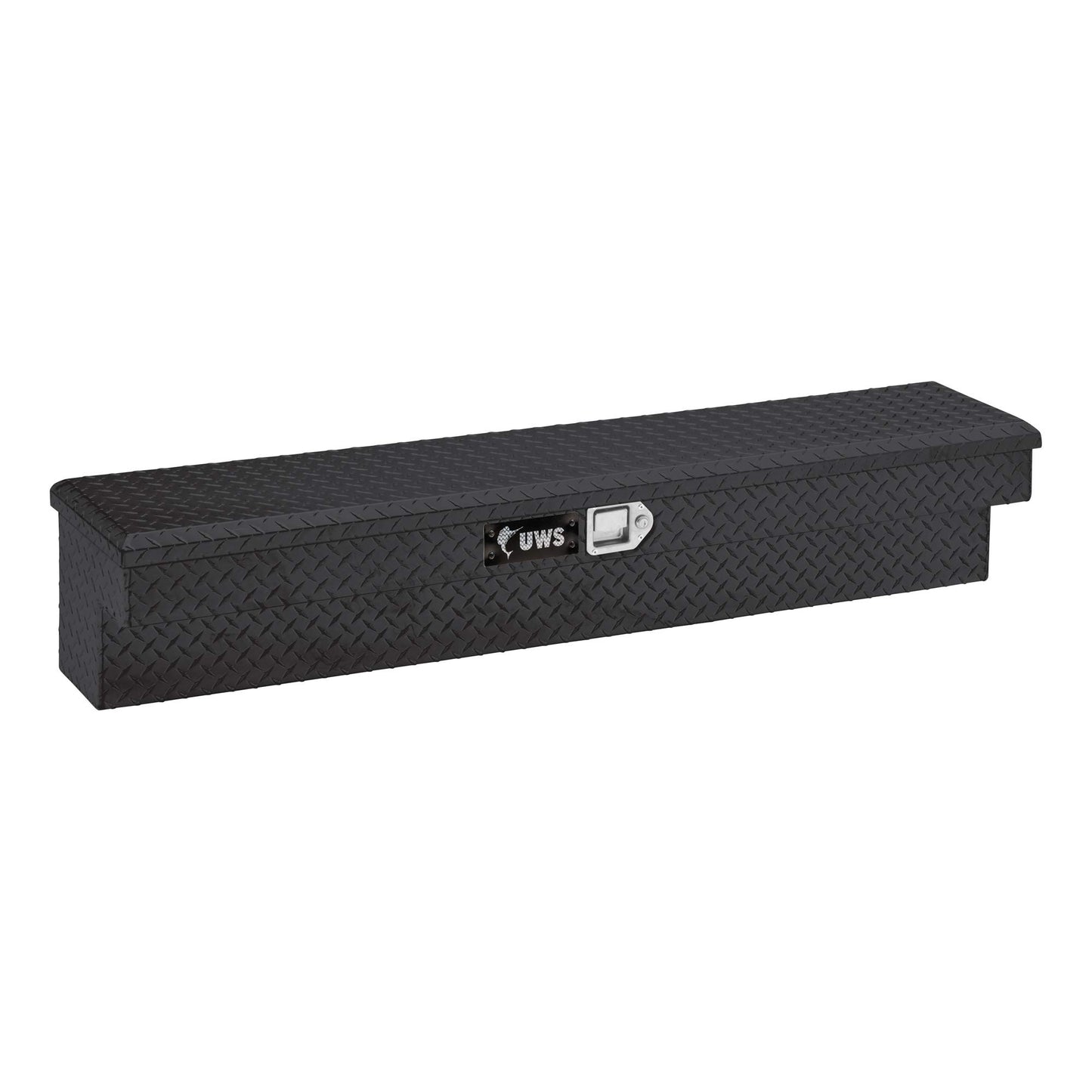 UWS EC30122 60-Inch Gloss Black Heavy-Wall Aluminum Truck Side Tool Box, RigidCore Lid