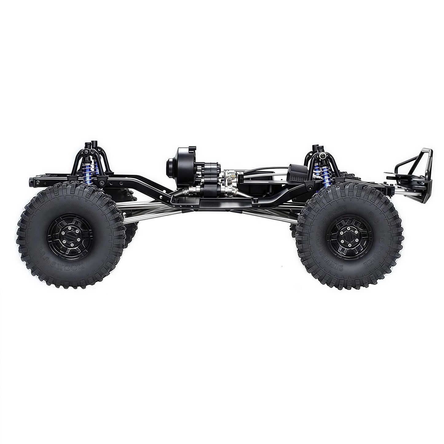 AMK 313mm Assembled RC Chassis with Wheels, Frame Kit for 1/10 RC Crawler SCX10 SCX10 II 90046 90047, Metal Chassis for DIY Upgrade