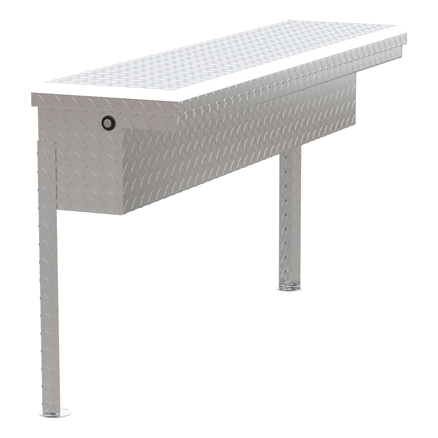 UWS EC30201 48-Inch Heavy-Wall Aluminum Truck Side Tool Box with Low Profile, RigidCore Lid