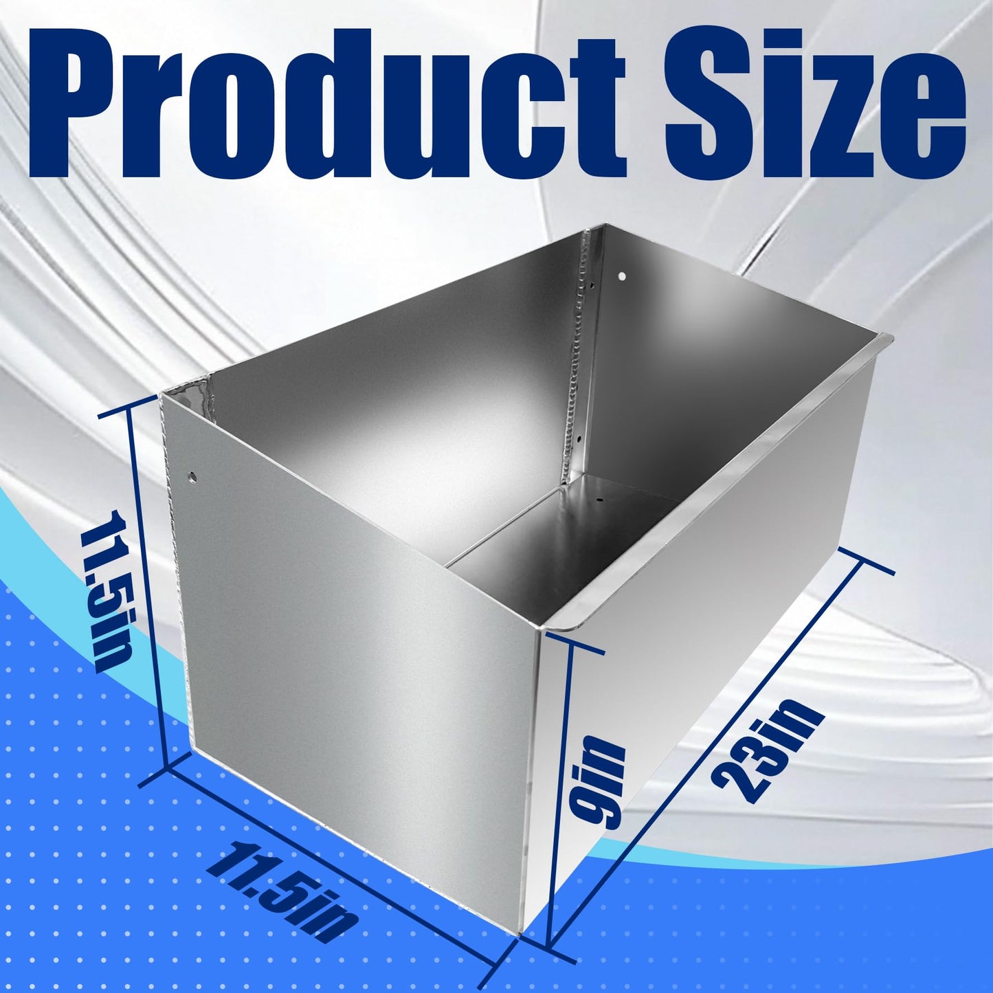 Srehloe Aluminum Fuel Tank Rack Practical Kettle Shelf Storage Racks Length 23" Accommodate 2 5-Gallon Jugs Suitable for Garage Enclosed Racing Trailer Work Area Silver