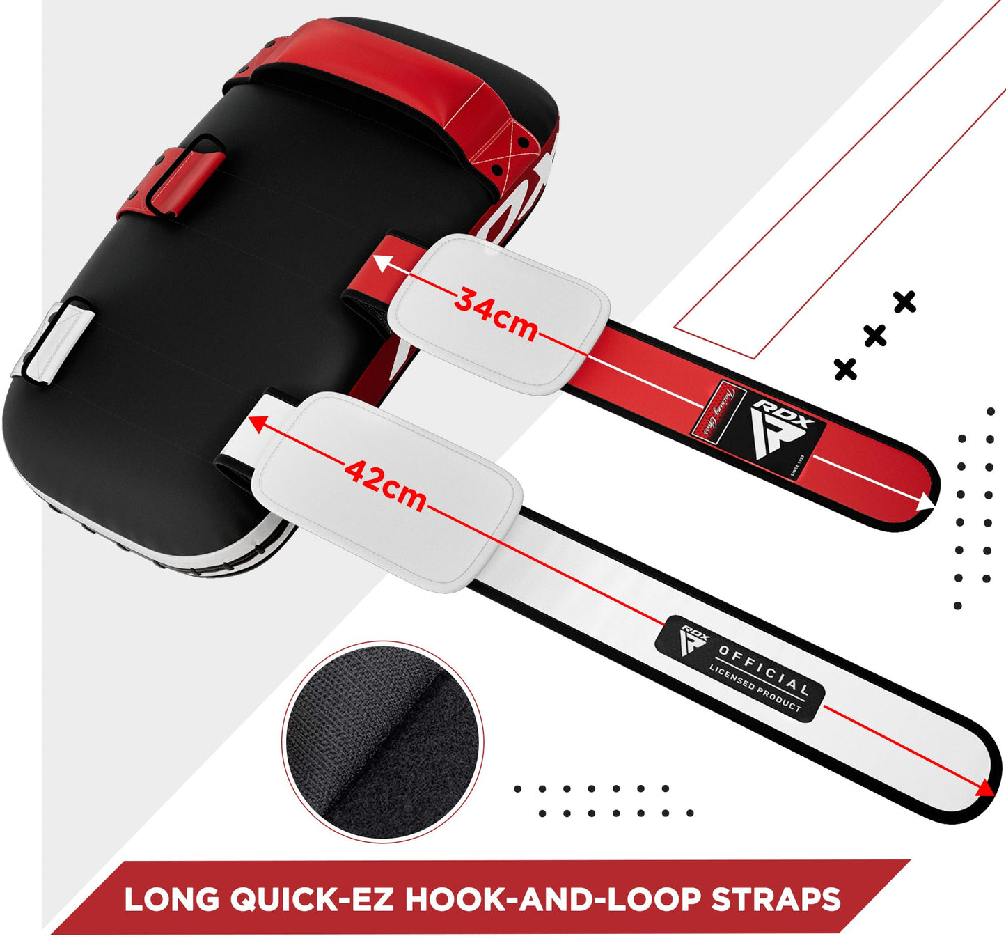 RDX Muay Thai Pad for Training, Curved Kickboxing Kicking Strike Shield, Coaching Kick Boxing, MMA, Martial Arts, Karate, Taekwondo, Punching, Foot, Knee and Elbow Target (One Pad Only)