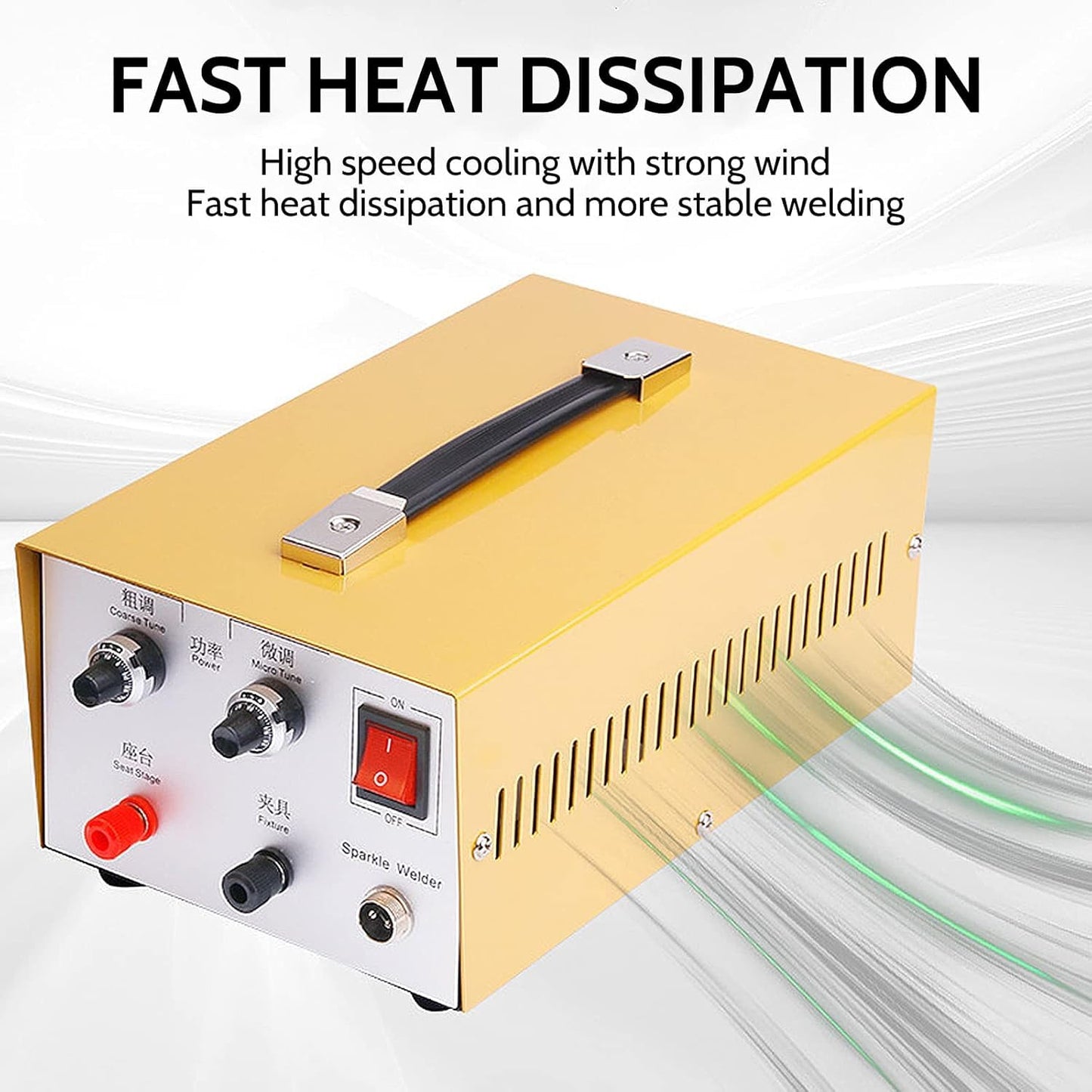 KKYOYRE 30A Jewelry Spot Welding Machine,Spot Welder,Professional Pulse Arc Welder for Gold,K Gold,Silver,Platinum and Steel Necklace (Thickness 0.4-1.0mm)