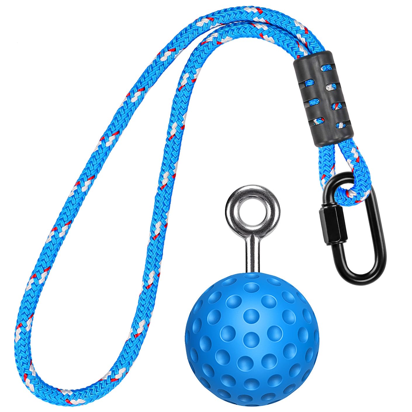 SELEWARE Pull Up Power Ball Hold Grips Durable Non-Slip Hand Grips Strength Trainer Exerciser for Bouldering, Pull-up, Kettlebells, Fitness, Workout Climbing, Blue (2 Pack)