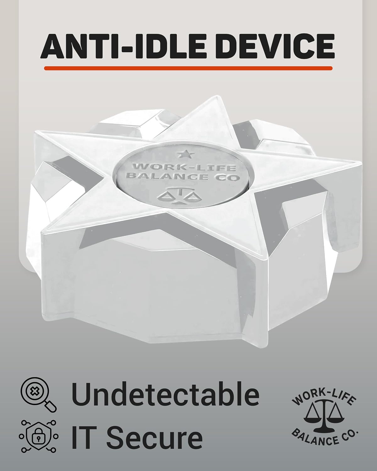 Work-Life Balance Corporation Work-Life Balance Compact Mechanical Mouse Jiggler - Undetectable Device to Keep Mouse