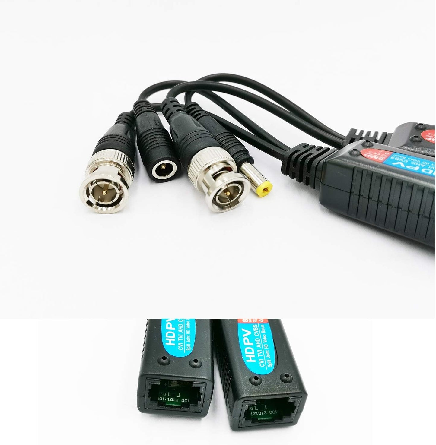 Douzime 4 RJ45 8MP RJ45 Pairs Passive Video Balun Transmitter HD-CVI/TVI/AHD/CVBS Connector BNC to Network Transceiver