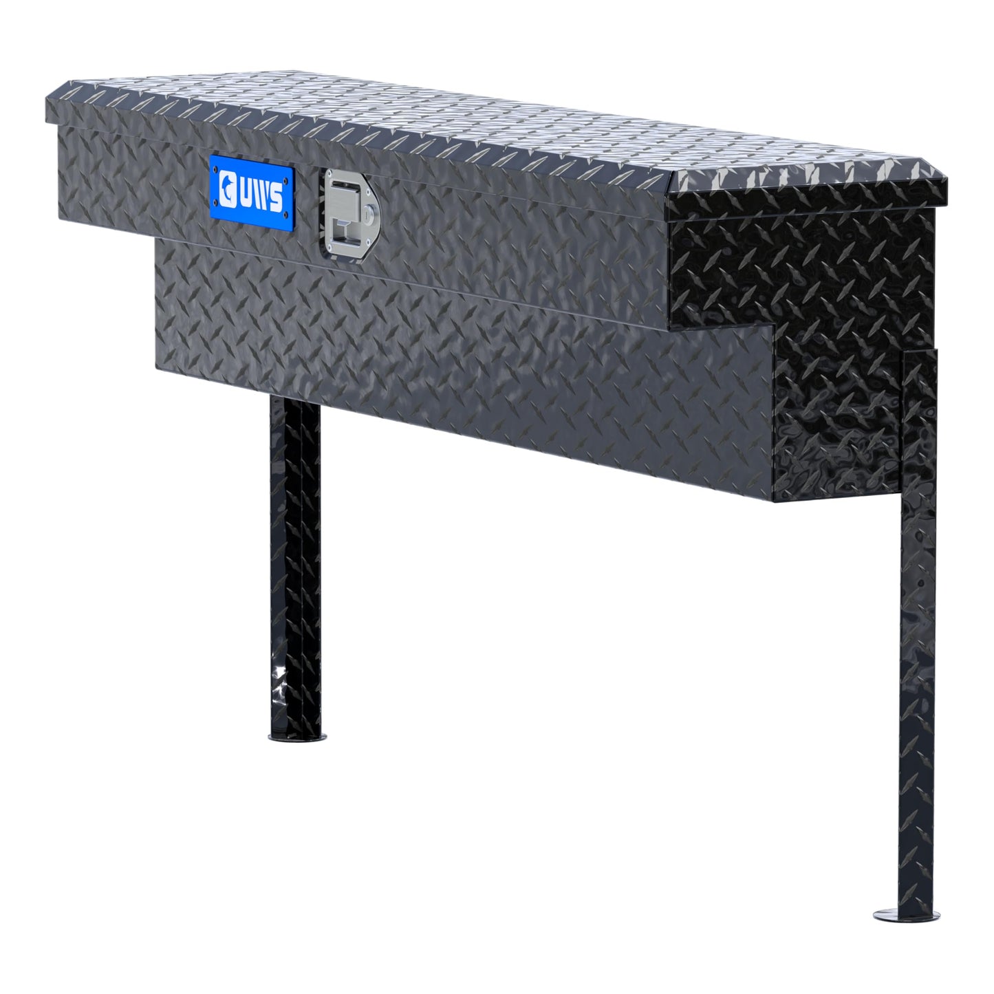 UWS EC30102 48-Inch Gloss Black Heavy-Wall Aluminum Truck Side Tool Box, RigidCore Lid