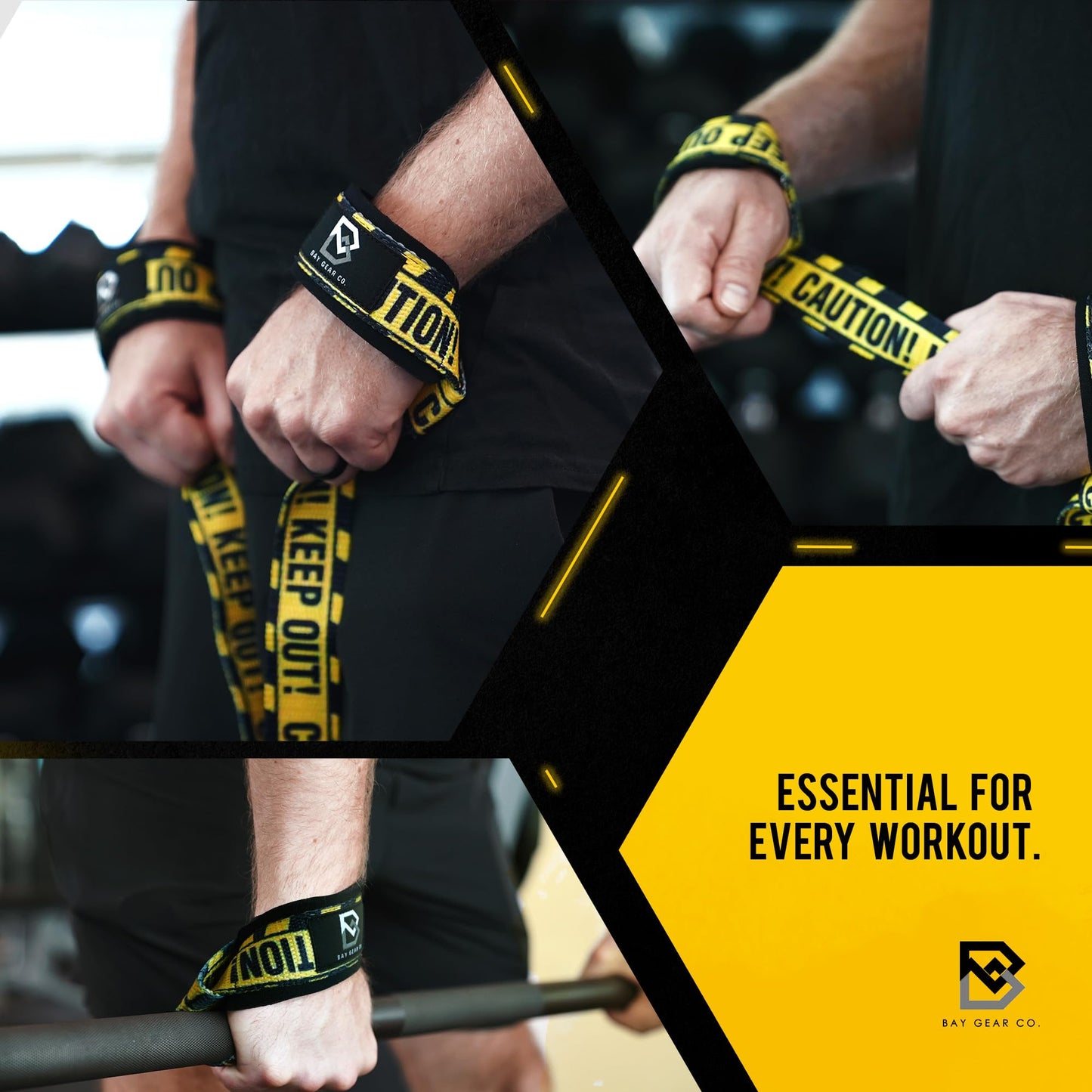 BAY GEAR CO. Wrist Straps for Weightlifting - 1 Pair Cotton Lifting Straps with Neoprene Padding, Comfortable Gym Essentials for Enhanced Grip Strength - Unique Printed Pink Camouflage Design