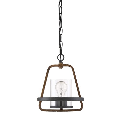 Designers Fountain Ryder 1 Light Mini-Pendant, Forged Black, 93530-FB