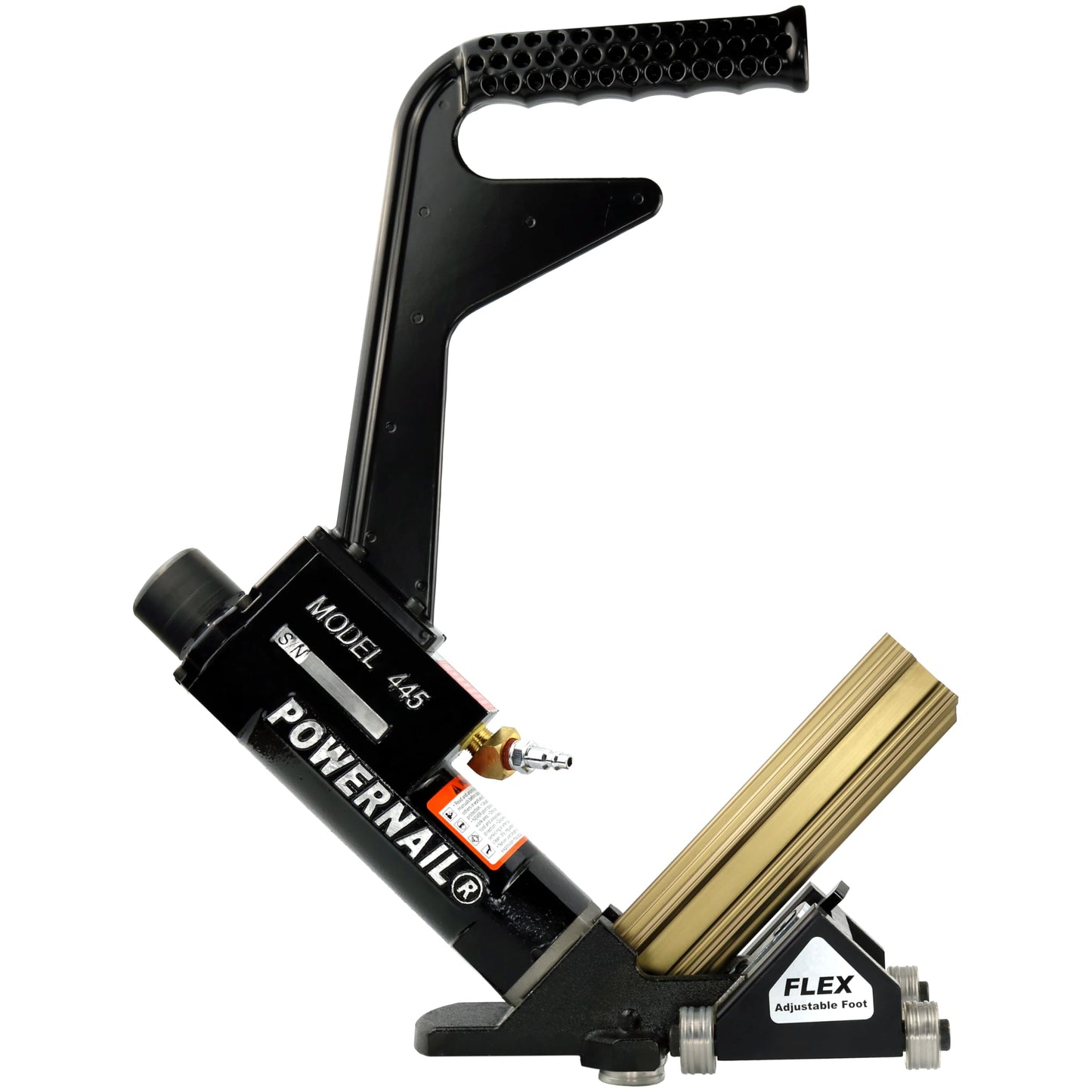 Powernail 445PRXLSW Pneumatic 16 Gauge L-Cleat Flooring Nailer with FLEX Power Roller adjustable base