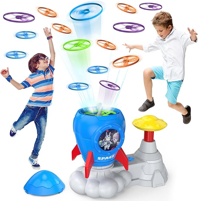 Outside Toys for Kids Ages 4-8, 28 Pack Flying Discs Supplement Set - Compatible with Most Handheld and Foot-Powered Flying Disc Toys, Includes 4 Vibrant Colors, Must-Have for Flying Disc Enthusiasts