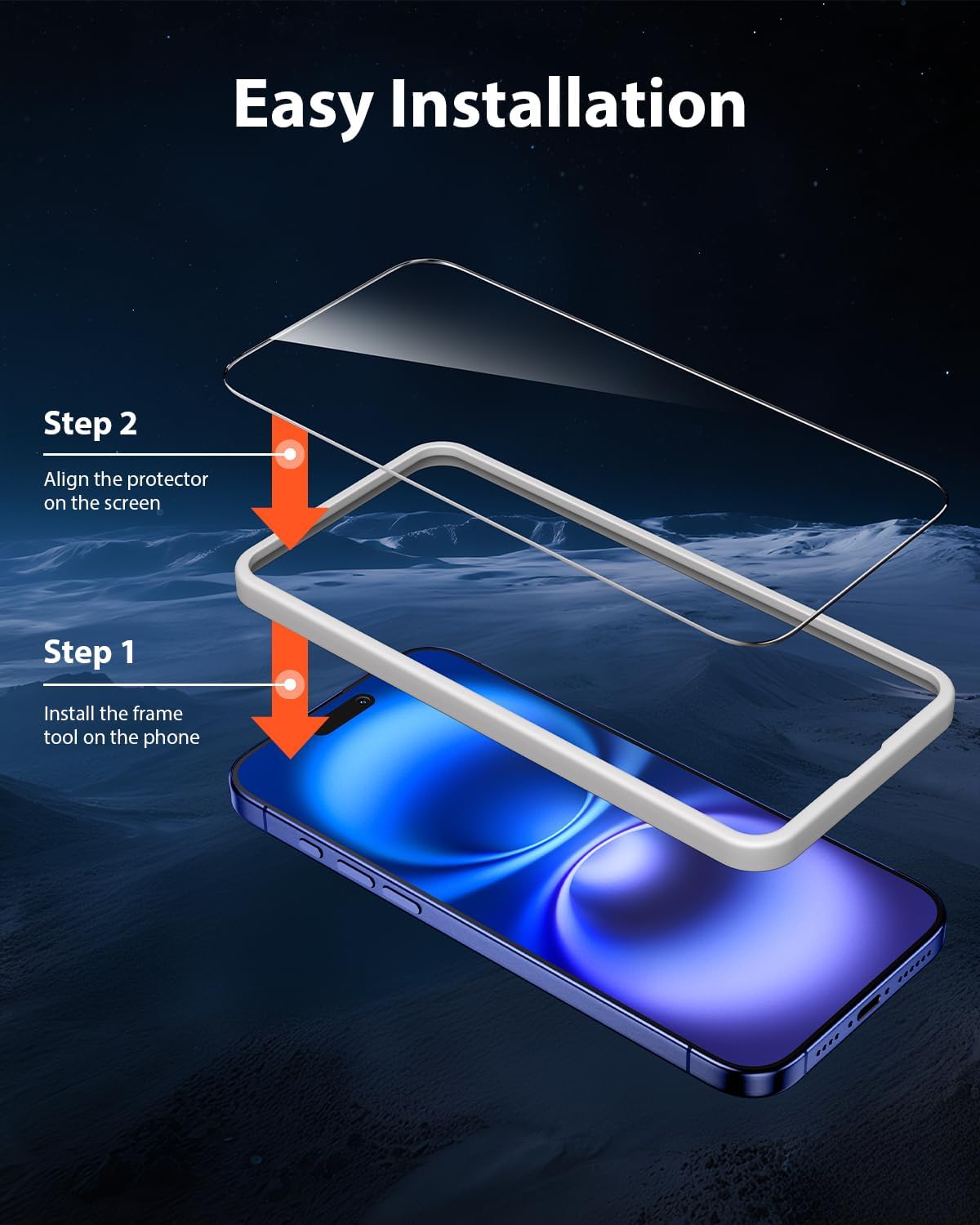 3 Pack 16/ 15 6.1", [9H+ Mkeke Screen Protector for iPhone iPhone Tempered Glass] [Easy Installation