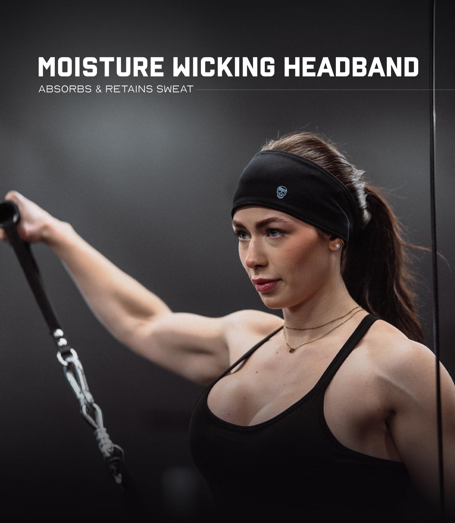 Gymreapers Sports Headband for Men & Women – Lightweight, Moisture-Wicking, Non-Slip Workout Sweatband with 4-Way Stretch, Breathable Running Headband for Gym, Yoga, and Outdoor Training