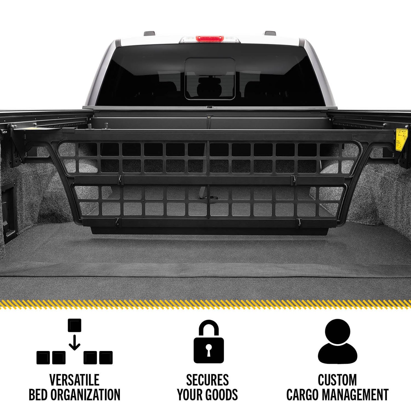 RealTruck Roll-N-Lock Cargo Manager Truck Bed Organizer | CM131 | Fits 2021 - 2025 Ford F-150 5' 7" Bed (67.1")