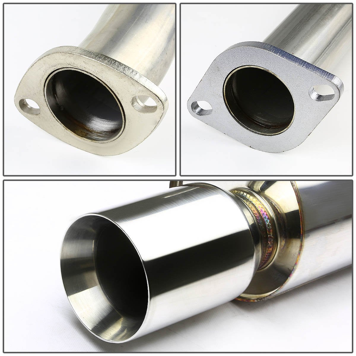 DNA MOTORING CBE-NM00-NRT Stainless Steel Cat Back Exhaust System [Compatible with 00-03 Nissan Maxima]