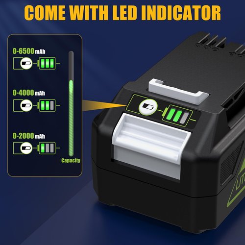 ELECtrysium 6.5Ah Replacement for Bissell 24V Battery | 3X Longer Runtime vs OEM | Full Cleanview XR & XR Pet Series Compatibility 3789U 3797V | 3-Year Warranty | LED Power Indicator