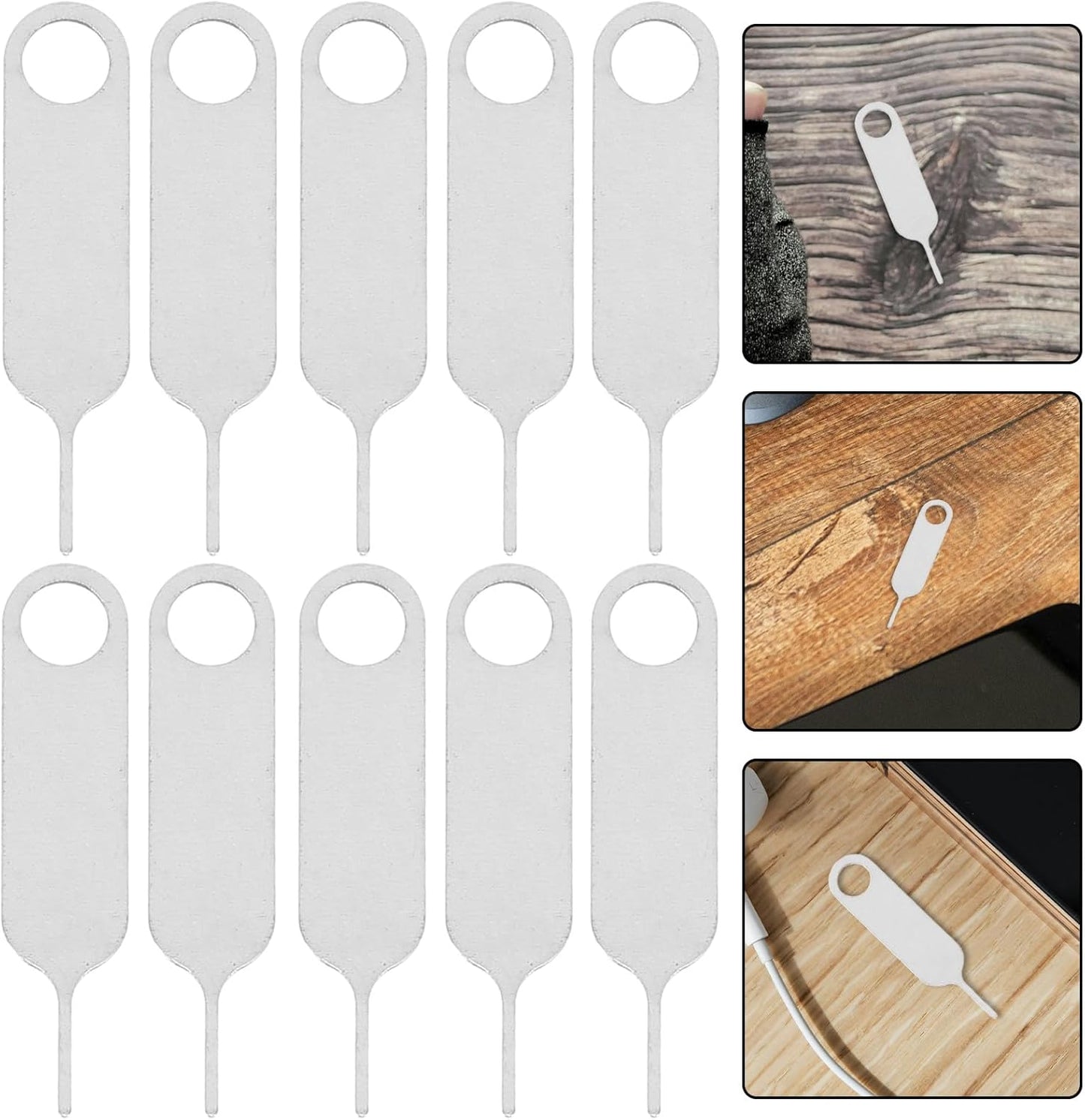 500pcs Stainless Steel Sim Card Ejector Pins Universal Phone Sim Card Removal Tools for Mobile Devices with Compact