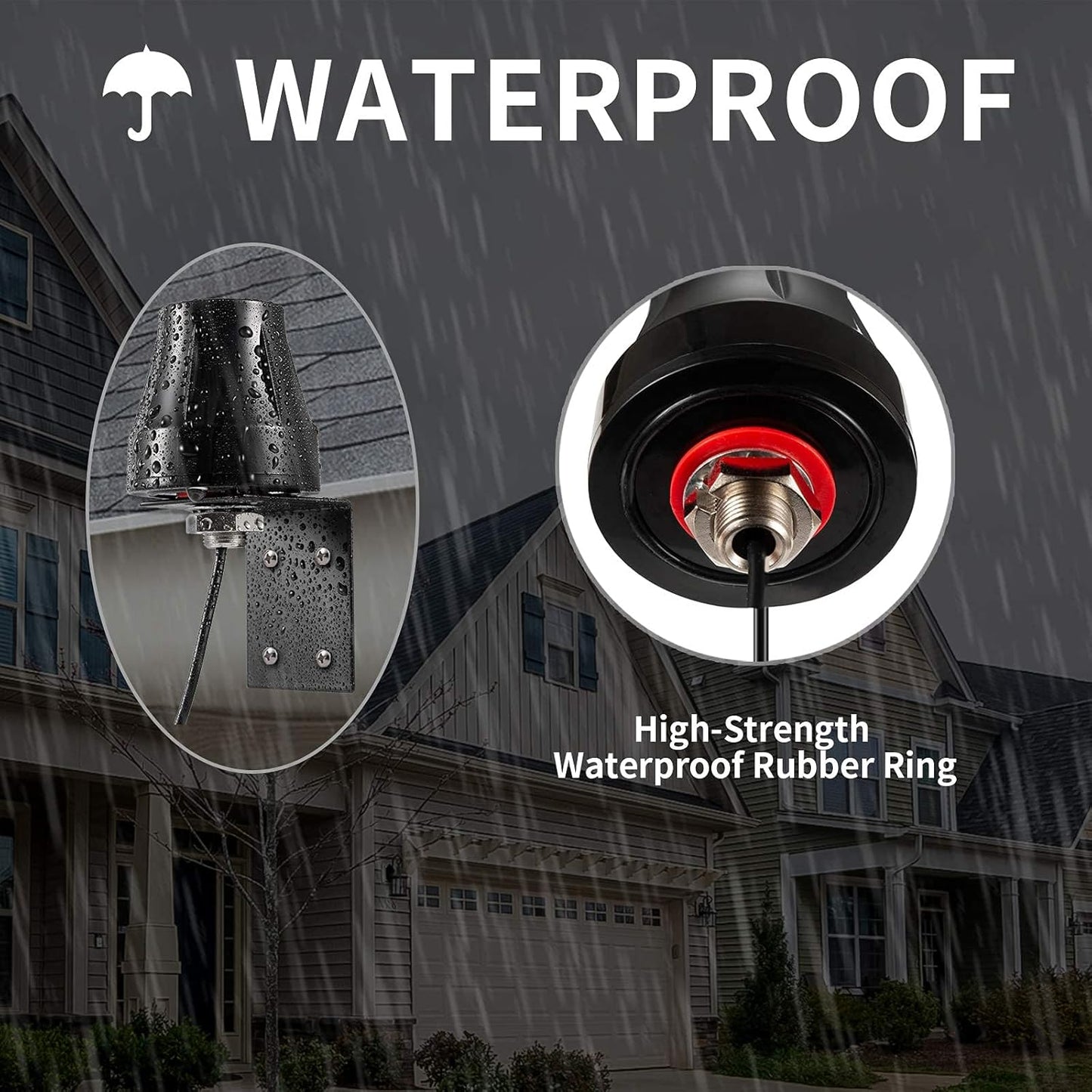 eifagur 2.4GHz 5GHz 5.8GHz 5dBi Waterproof Dual Band WiFi Mini Omni-Directional Wall Mount Outdoor RP-SMA Male Antenna