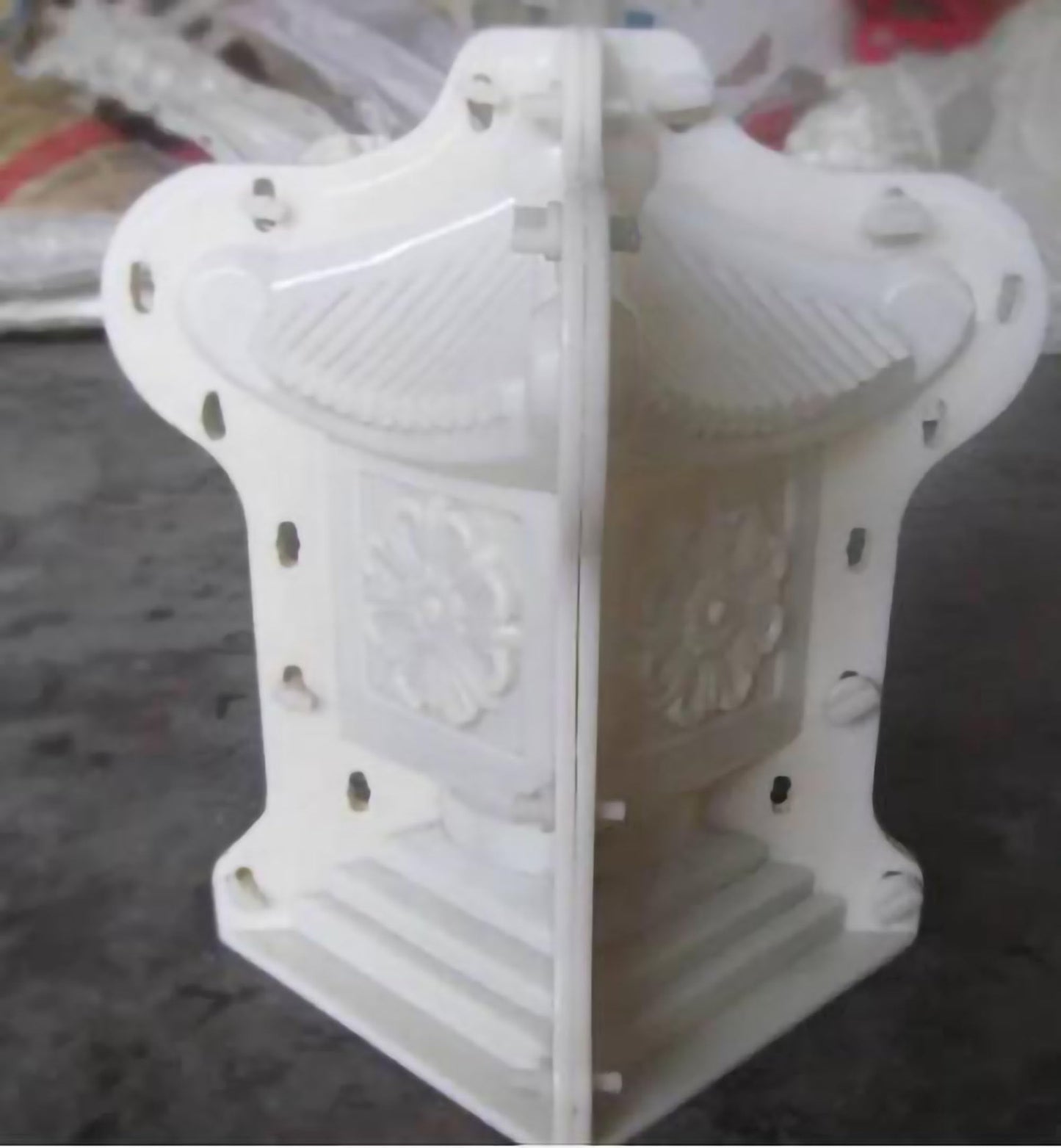 Concrete Pagoda Mold – Reusable ABS Plastic DIY Cement Casting Mould for Garden, Balcony, Guardrail Planters & Home Outdoor Decoration