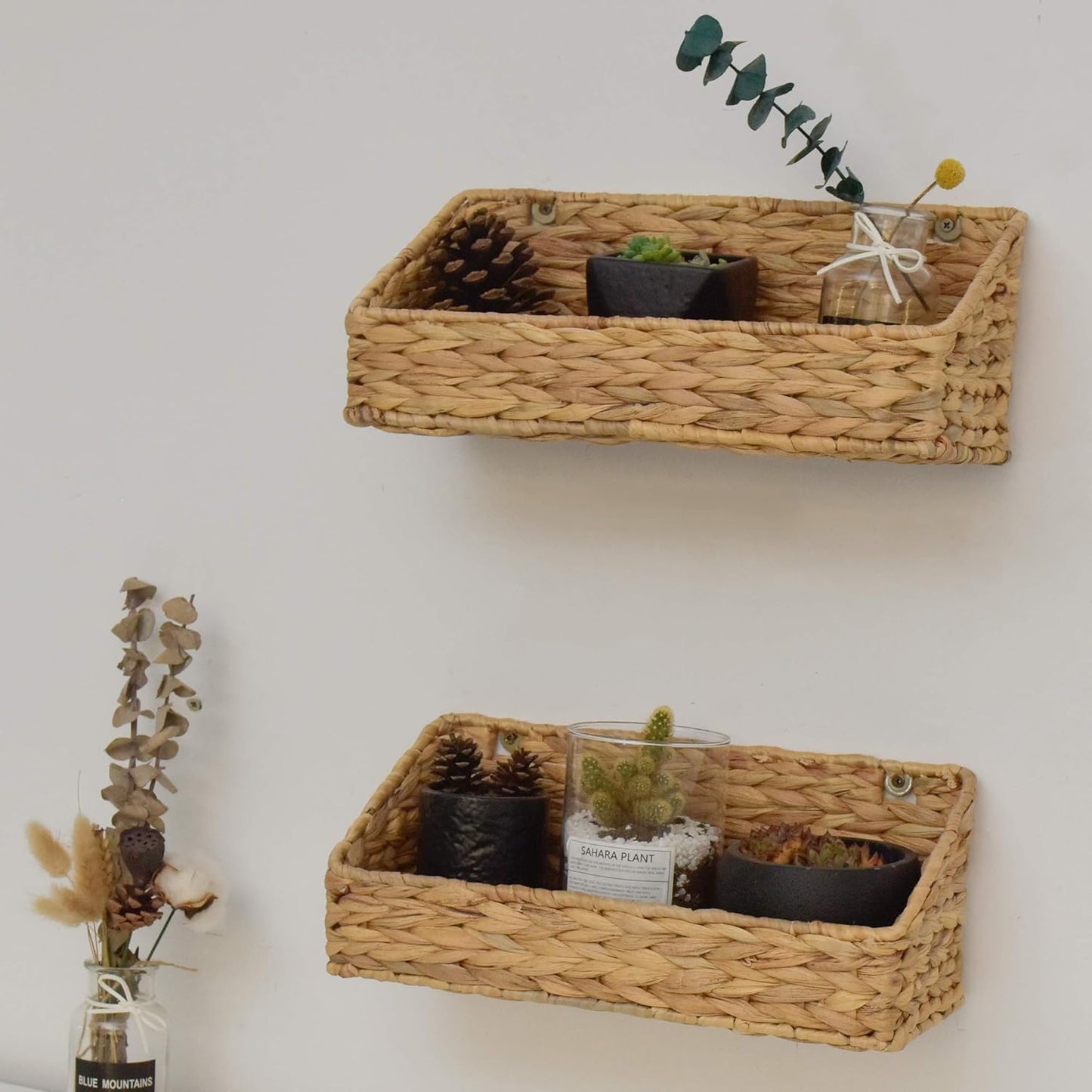 StorageWorks Hand-Woven Storage Baskets - Stylish Organization Solution for Home Decor