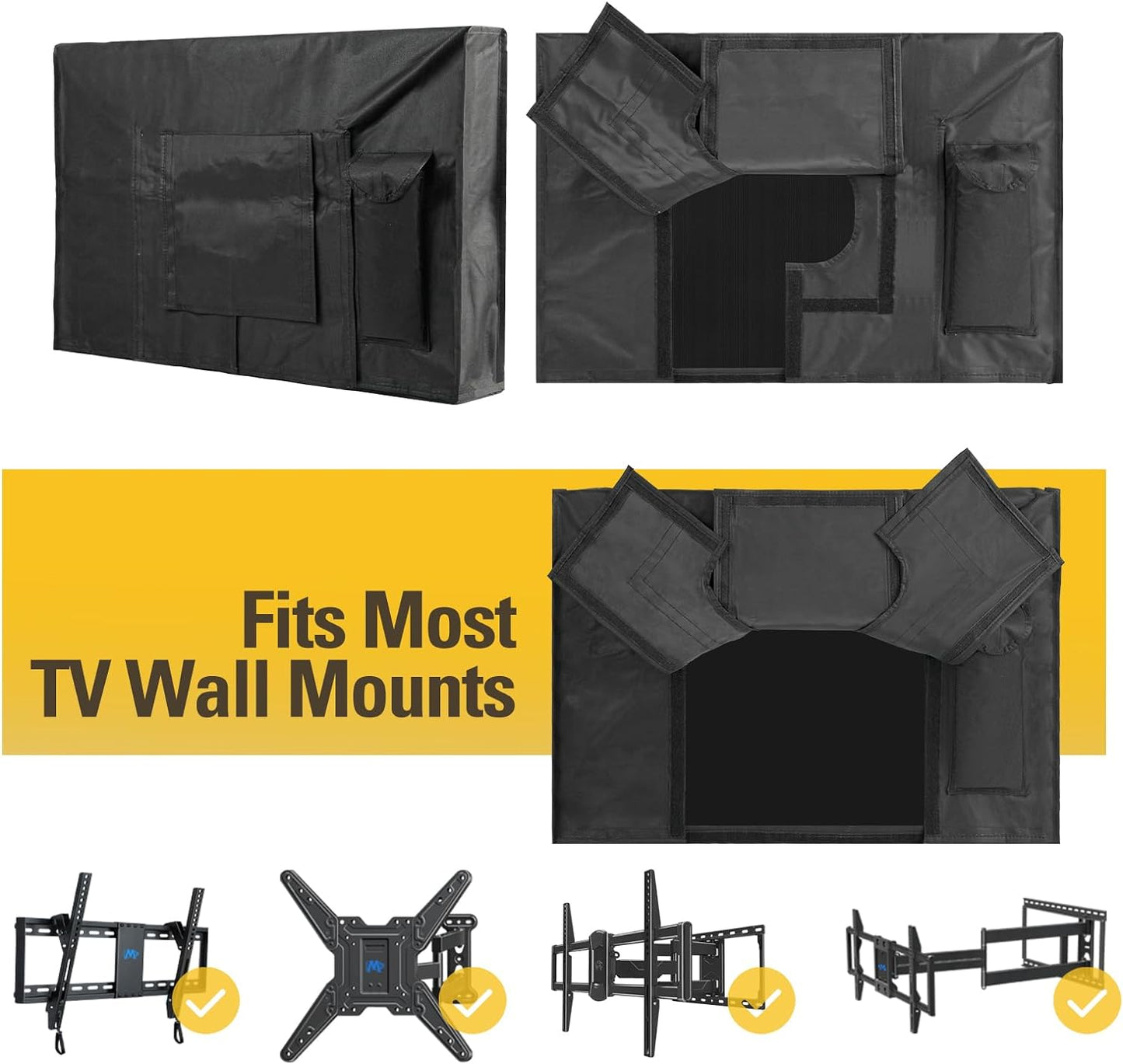 30-32 inch Mounting Dream Outdoor TV Cover Weatherproof with Bottom Cover for TV, Waterproof and Dustproof TV Screen