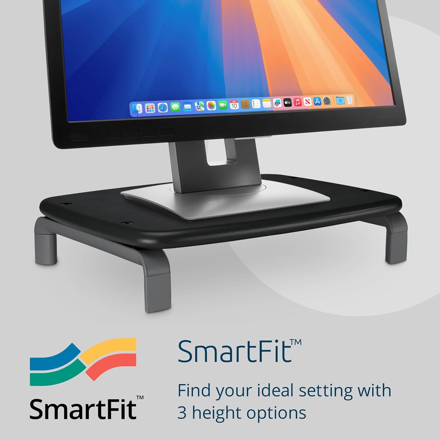 21 (K60087F) Kensington SmartFit Monitor Stand for up to screens - Gray