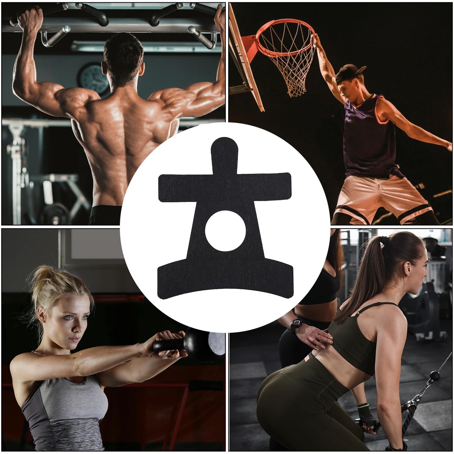 10pcs Precut Kinesiology Tape for Shoulder, Waterproof Breathable Elastic Kinesiology Athletic Tape Elastic & Latex-Free Sports Patch Strips for Shoulder Muscle Support & Stability