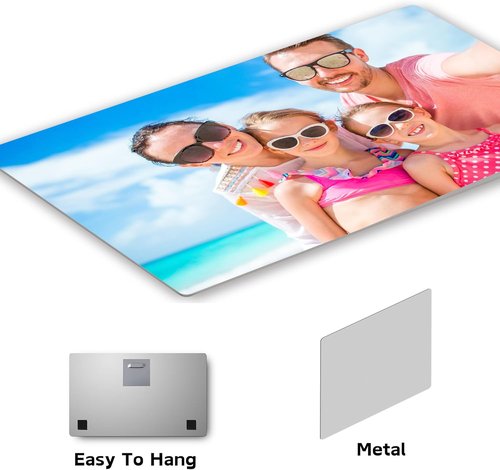 DROLLX Custom Metal Photo Prints - Personalized Aluminum Wall Art Decor | Unique Picture Gifts