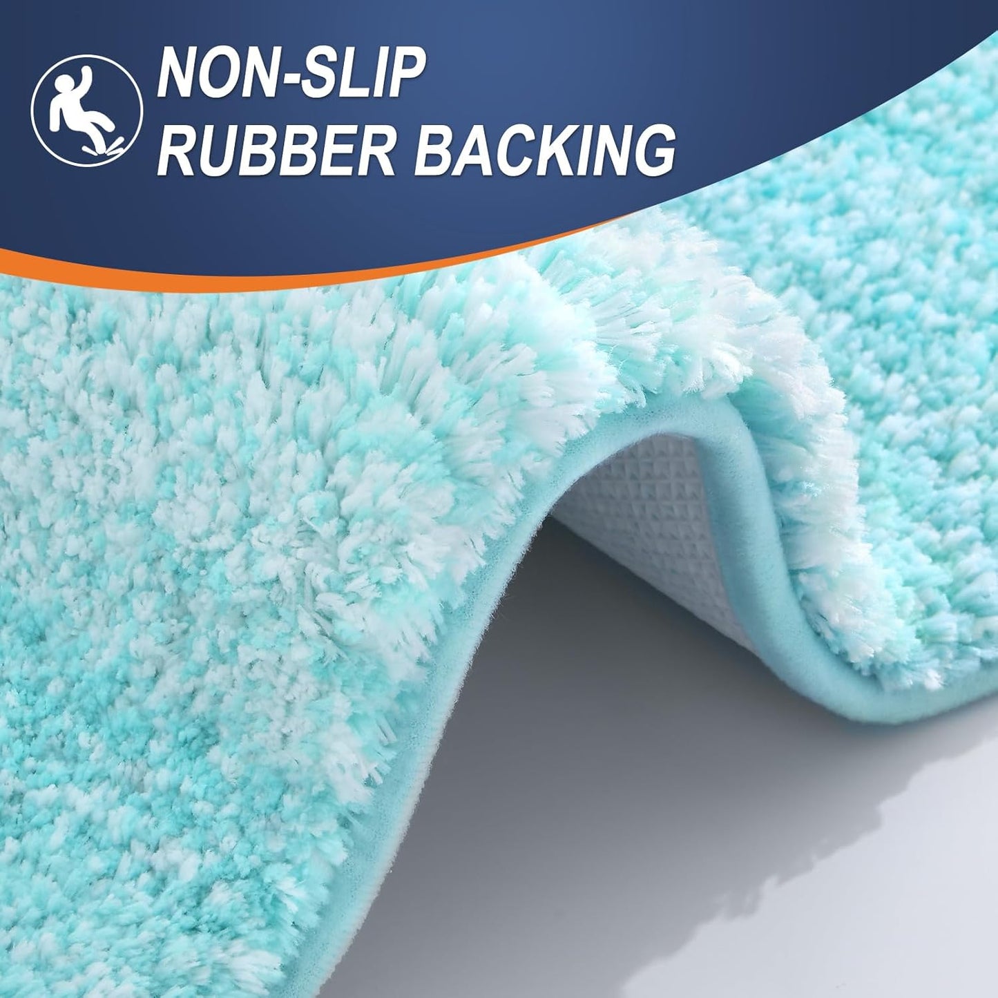 OLANLY Bath Rugs Mat - Extra Soft Microfiber, Quick Dry & Machine Washable | 30x20 Teal Color