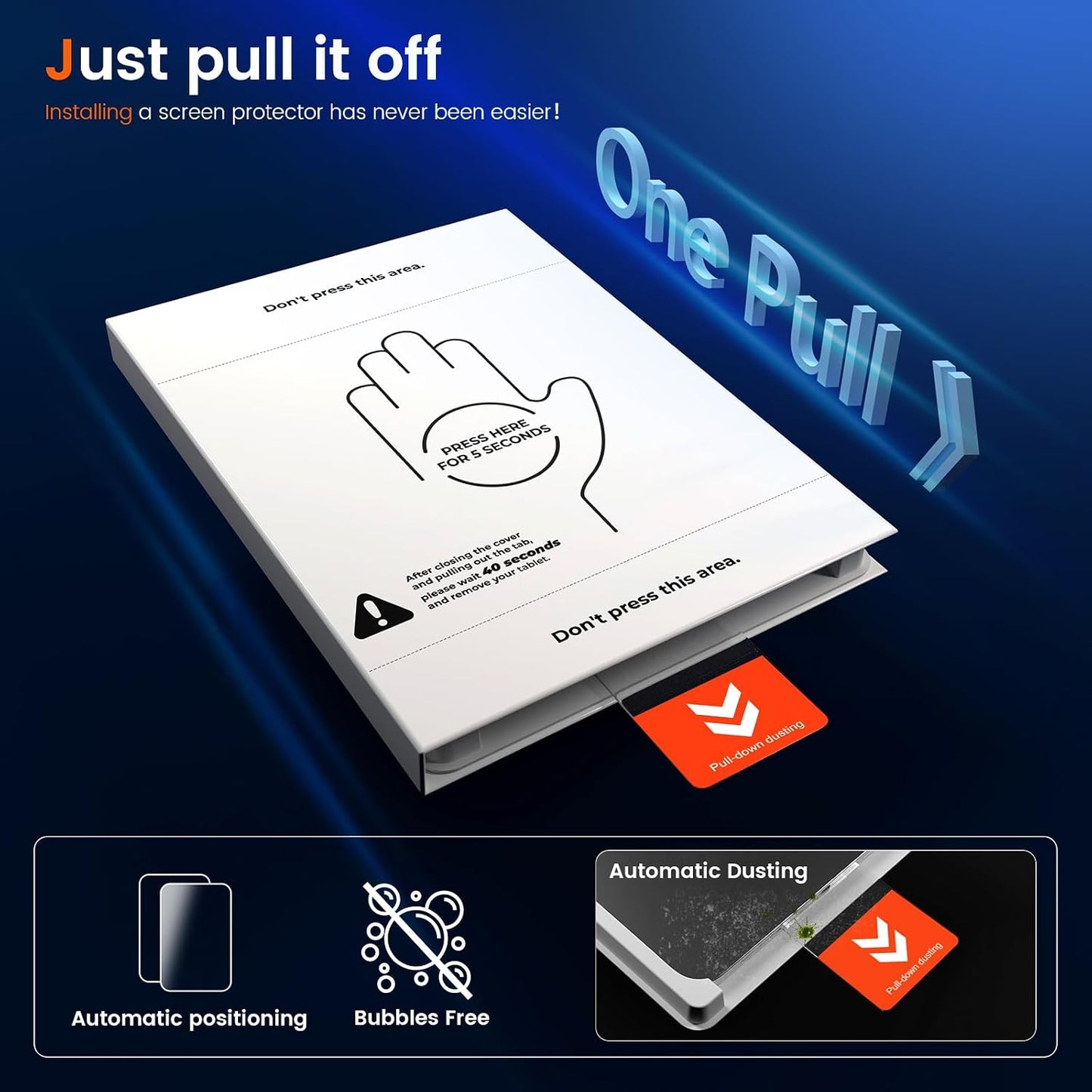 2 Pack A16 11th (2025)/ 10th (2022), KCT Tempered Glass Screen Protector Compatible with iPad Generation iPad