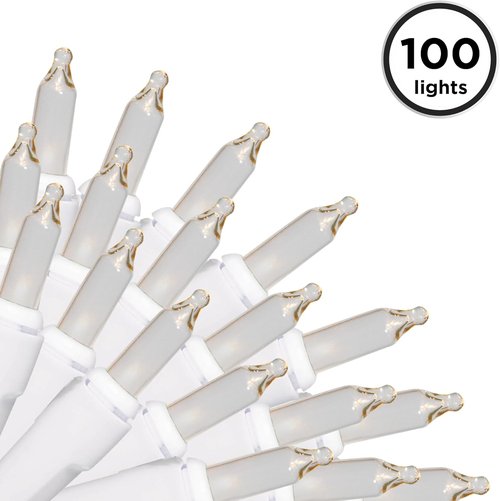 Brite Star Mini String Christmas Lights - 100 Clear Lights, 22 Feet for Indoor/Outdoor Use