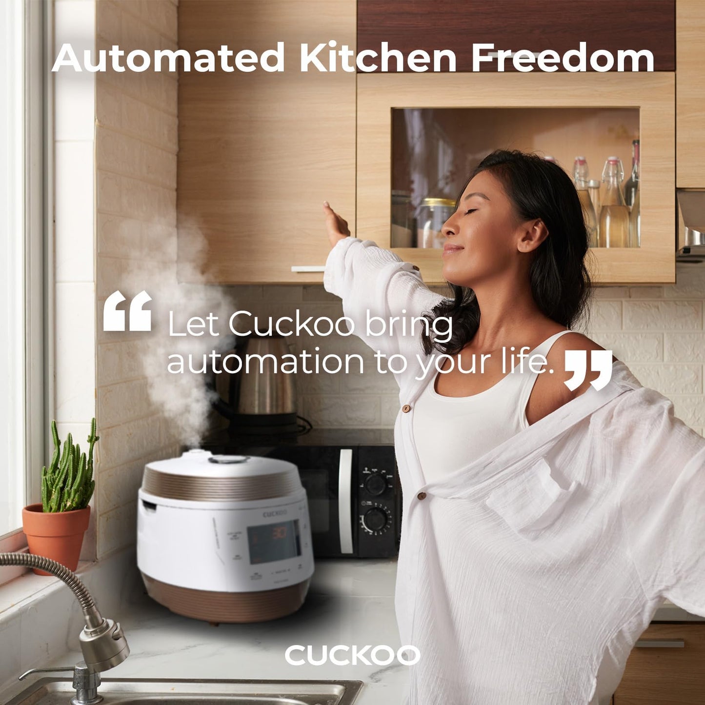 CUCKOO Electric Pressure Cooker 5QT, Versatile Slow Cooker with 10 Menu Options, High Pressure Food Steamer for Cooking, Instant Multicooker with Stainless Steel Non-Stick Inner Pot (CMC-QSB501S)
