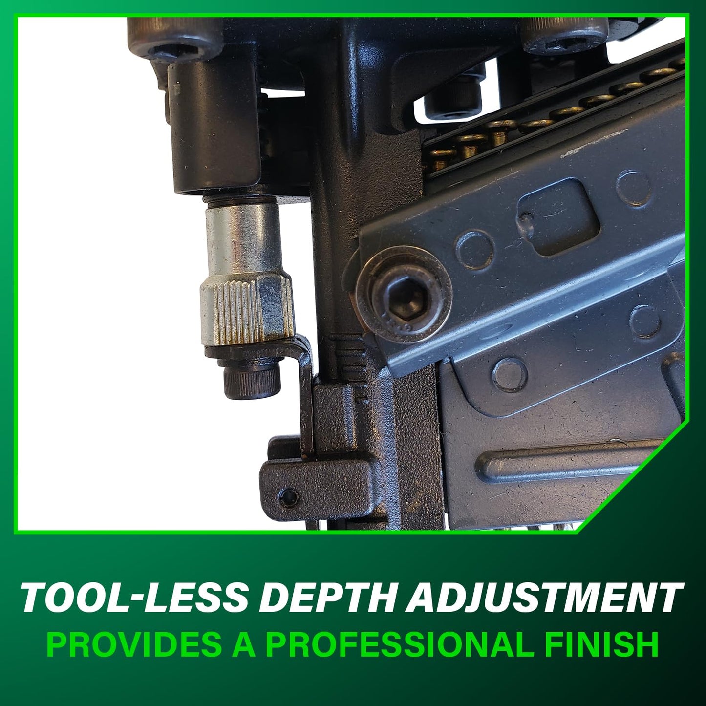Metabo HPT Framing Nailer, Pro-Preferred Pneumatic Power Nailer & Framing Tool for Flooring, Roof Decking, Selectable Trigger & Rafter Hook, 21° 2" to 3-1/4" Plastic Collated Nails, NR83A5