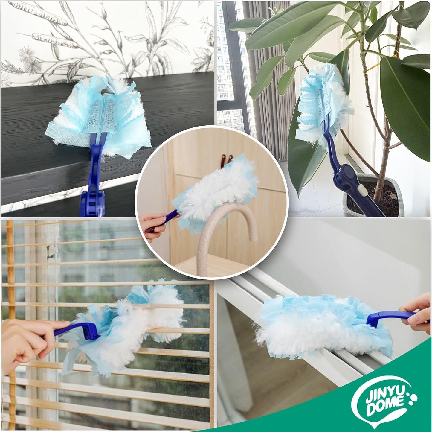 Skiennix Disposable Duster Refills - Heavy Duty Cleaning Dusters | 30 Unscented Hand Duster Refills