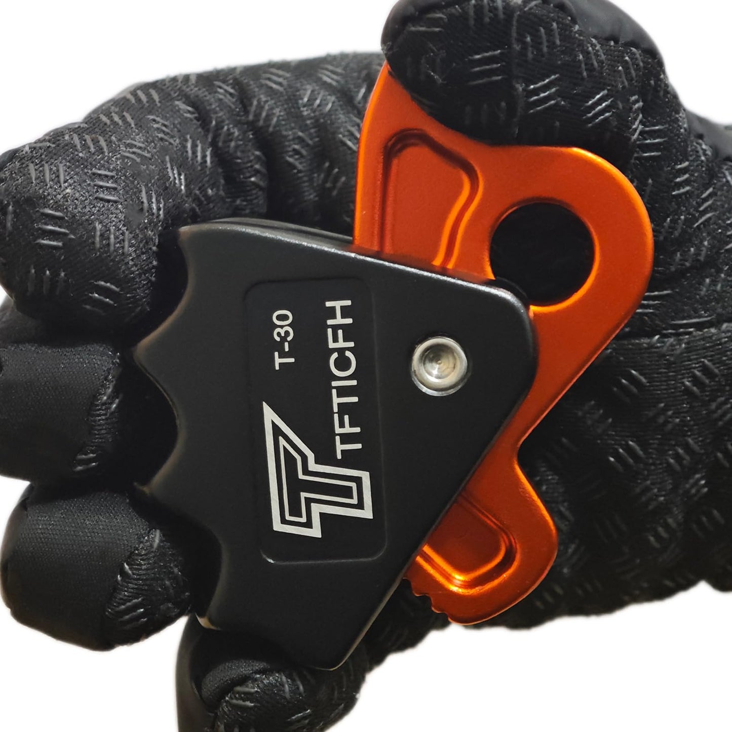 TFTICFH CE 15kN Rope Grab, Safety Clip Clamp, Fall Protection Belay Device, Flipline Rope Adjuster, Self-Locking Fall Arrestor Riser Ascender for Climbing Arborist Rescue Training for 10~12mm Rope