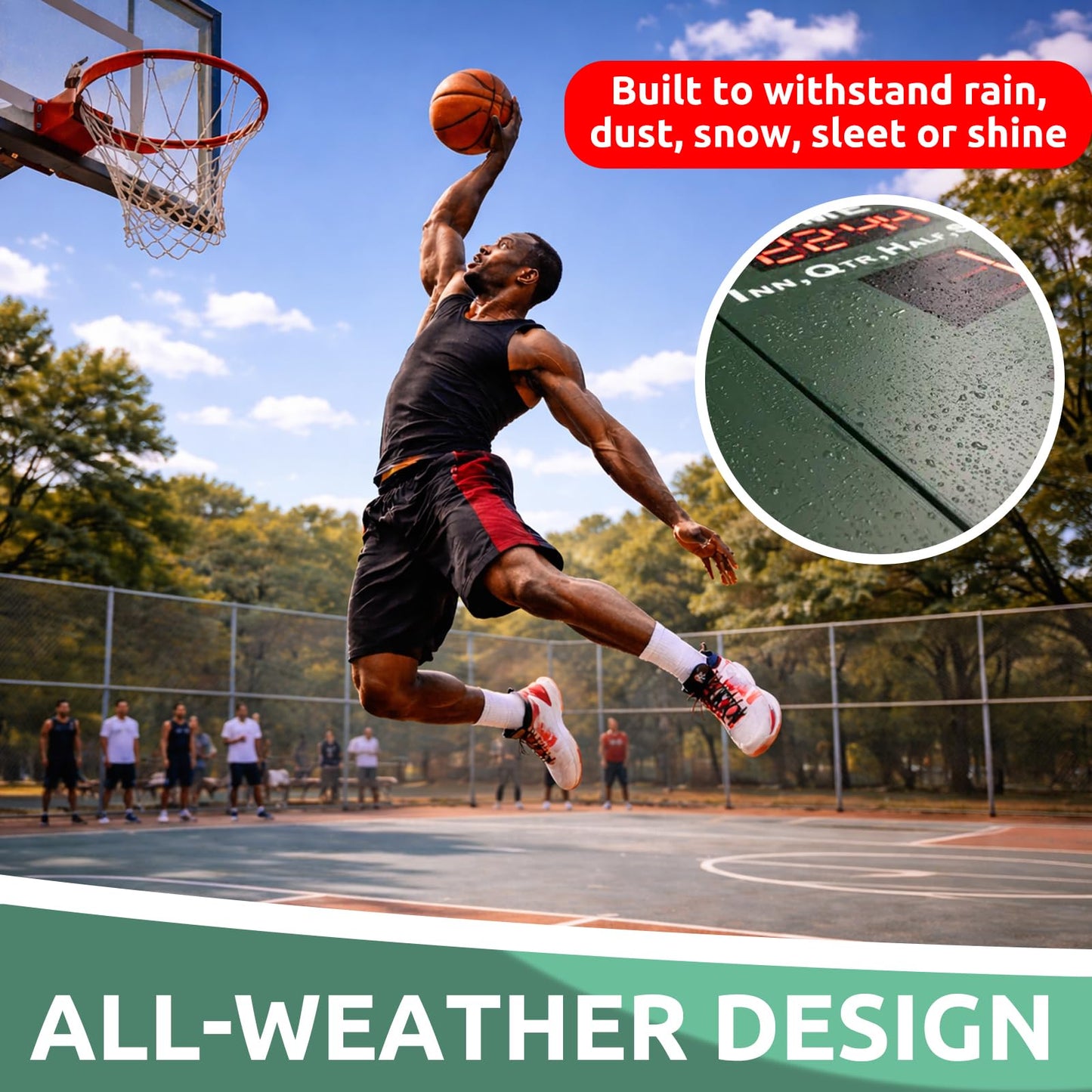 Mobile Score Portable Scoreboard Kit LED Digital Scorer Bluetooth APP Control, Positive Countdown/Stopwatch/Score Display for Baseball, Basketball, Rugby, Football, Tennis, Badminton, Table Tennis