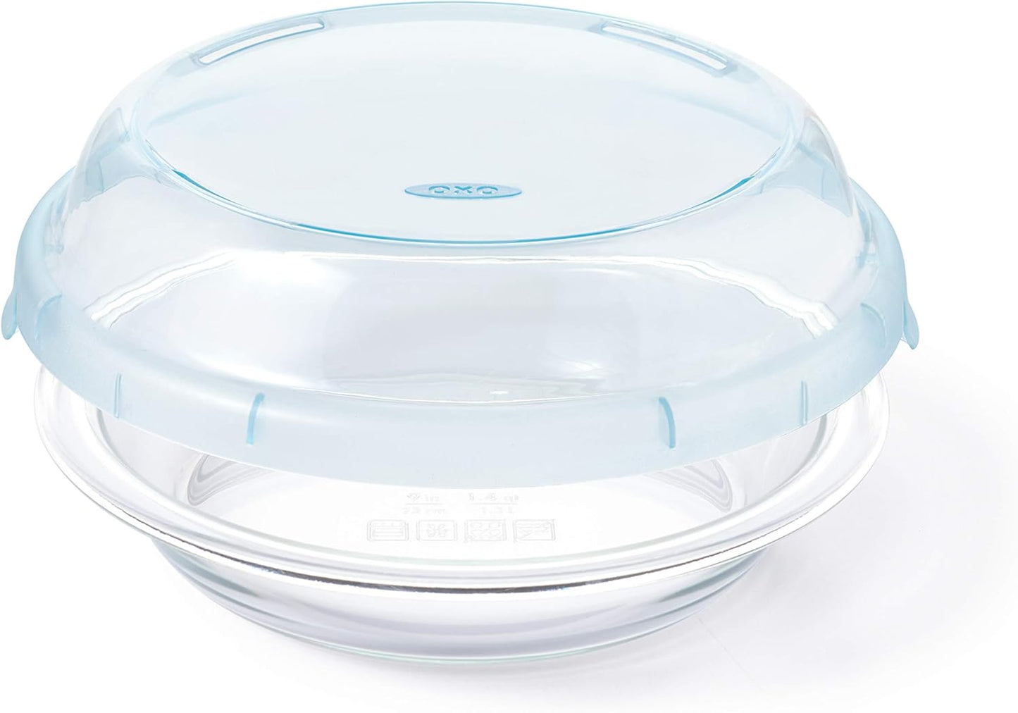 OXO Good Grips Glass Pie Plate with Lid - Durable, Oven-Safe Design for Perfect Baking