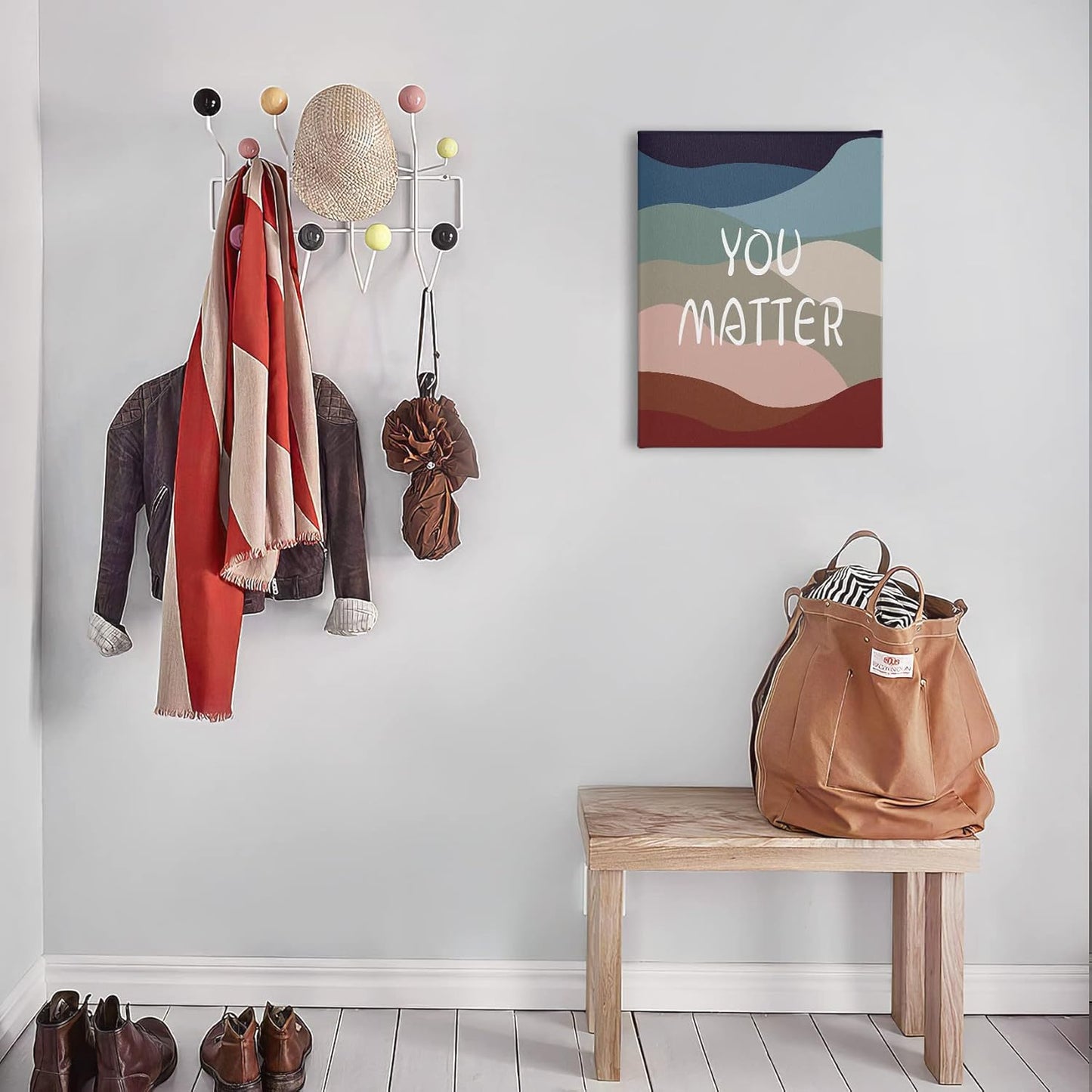 PHAMTE You Matter Inspirational Quote Wall Art - Motivational Canvas Print for Home & Office (11x14 Inch)