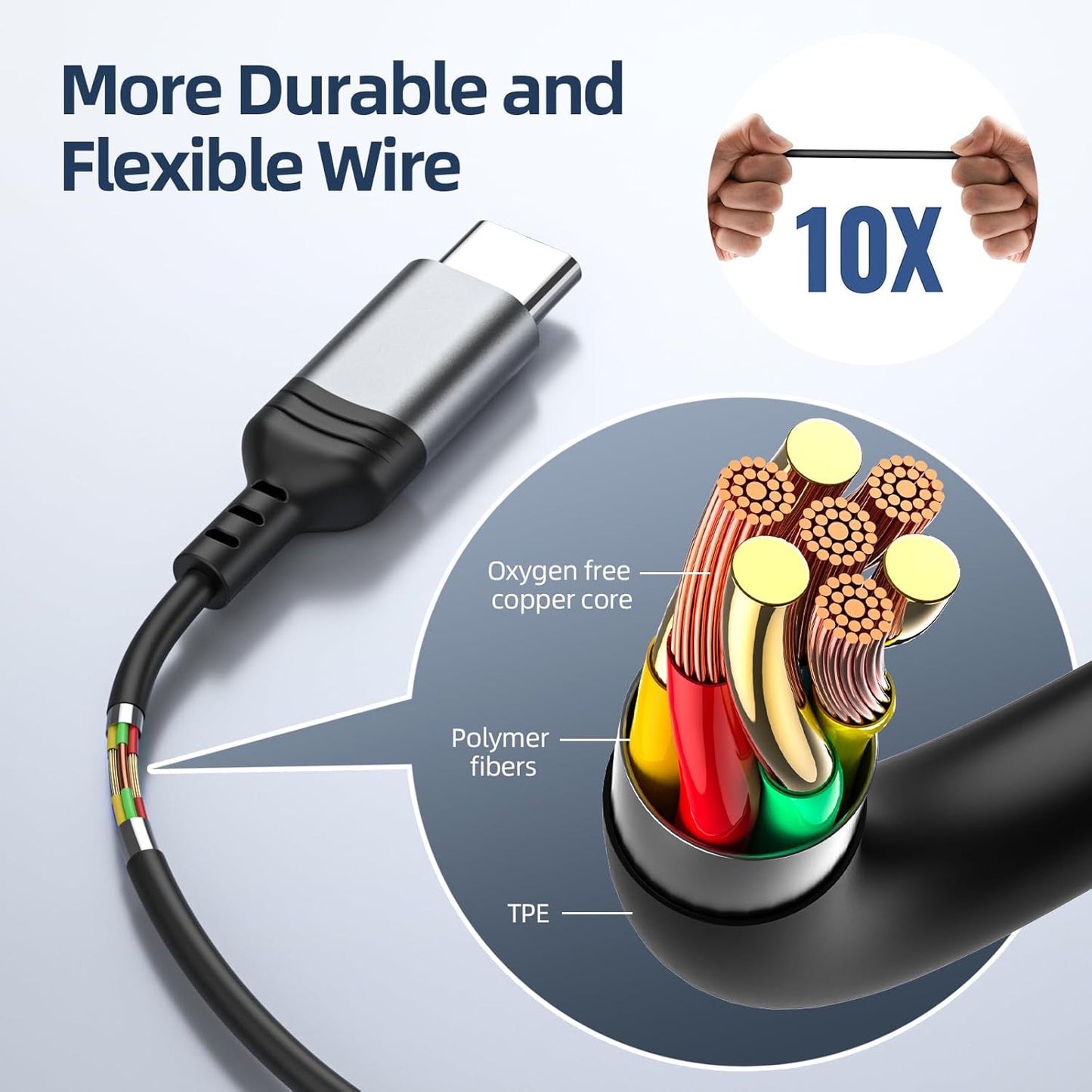 USB C Wired Earphones with Microphone & Volume Control, Type-C in-Ear Headphones with Portable Pouch & Noise Isolating