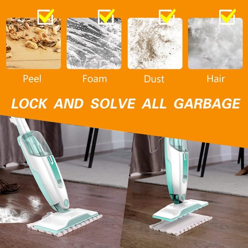 klaqian 4 Pack Steam Mop Pads for Shark S1000 S1000A S1000C S1000WM S1001C Replacement Steamer Mop Pads ，Washable Microfiber Mop Pads for All Hard Floors