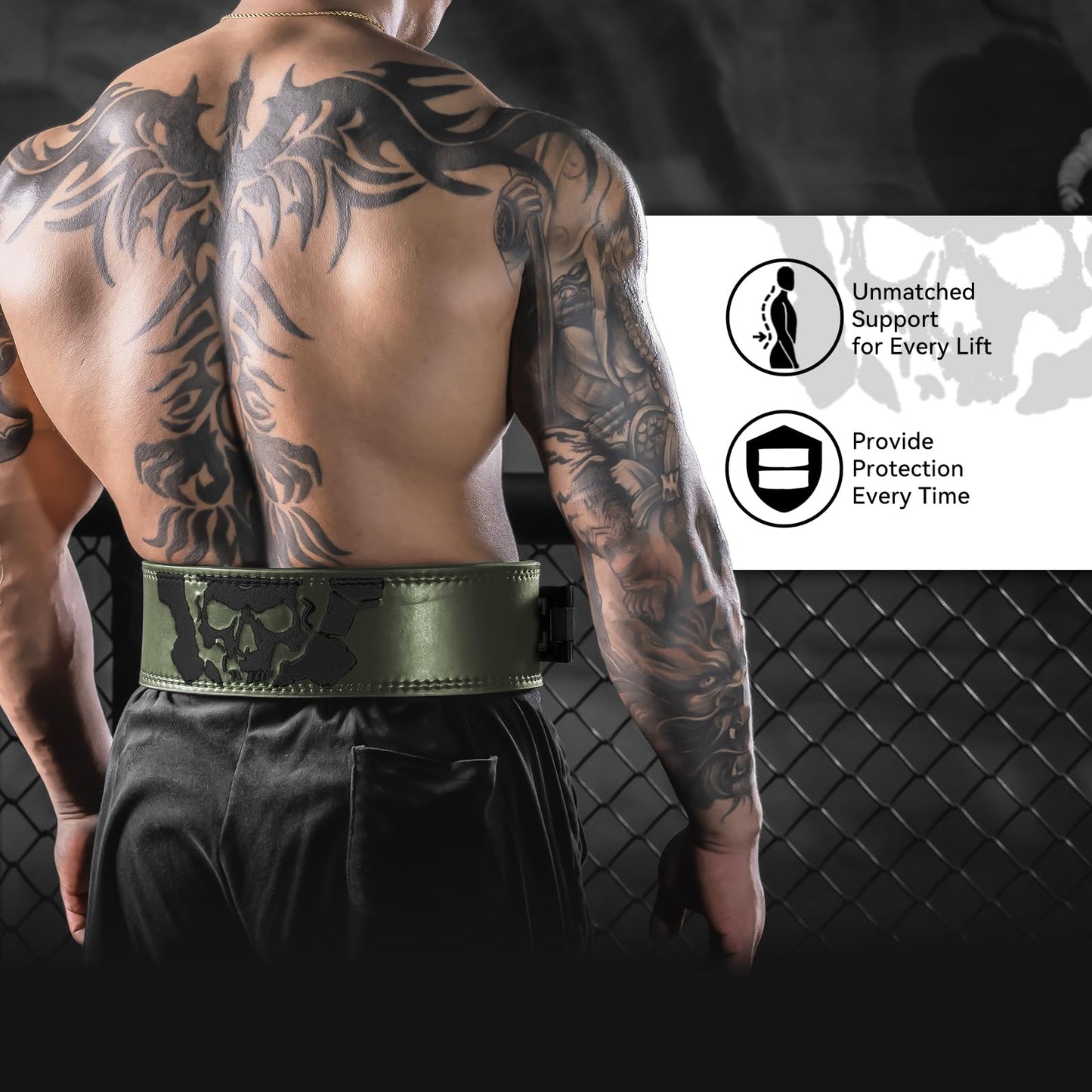 Lever Lifting Belt for Man and Women, Weightlifting with Adjustable Heavy Duty Buckle, Professional Weight Lifting Belt