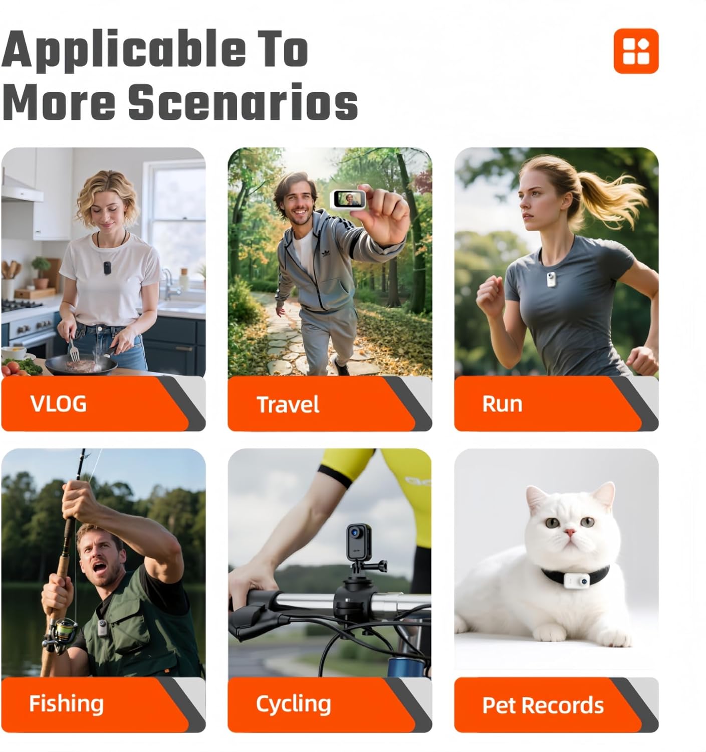 Boeavance Mini Body Camera, Thumb Action Camera, Tiny Size, Mount Anywhere Thumb Size Hands Free Recording POV Camera