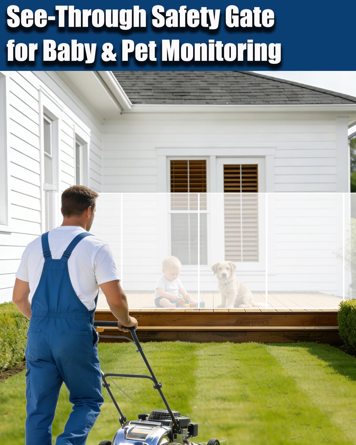 240" Retractable Baby Gates Extra Wide for Large Opening, 41" Extra Tall Retractable Dog Gate Pet Gates, Long Child Safety Mesh Gate with Fiberglass Rods for Stairs, Doorways, Hallways, Indoor/Outdoor