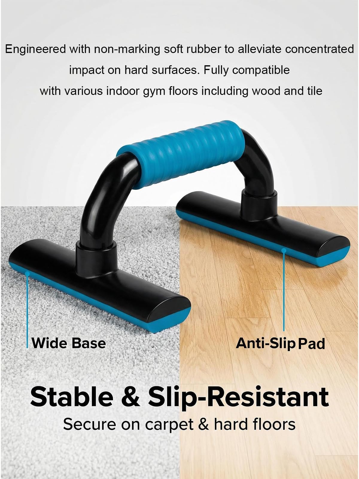 Push Up Bars Strength Training - Workout Stands With Ergonomic Push-up Bracket Board with Anti-Slip Sturdy Structure Portable for Home Fitness Training, Push Up Stands Handle for Floor Workouts