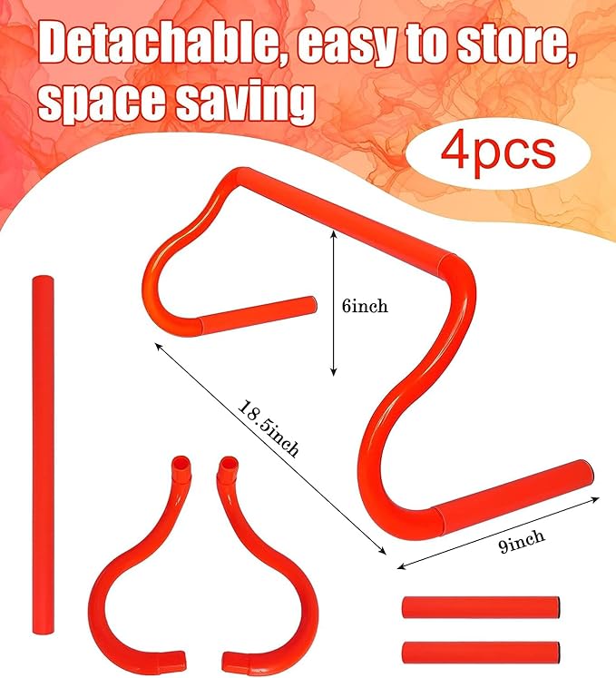 Professional Agility Ladder Speed Training Equipment Set-20ft Agility Ladder,12 Soccer Cones, 4 Agility Hurdles, Running Parachute, Suitable for Soccer Football Basketball Training